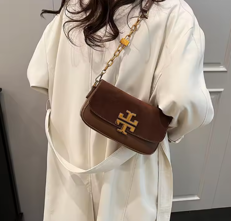 新款復古女包，奢華方形單肩包，多功能二合一手提包/斜背包，適合工作和通勤