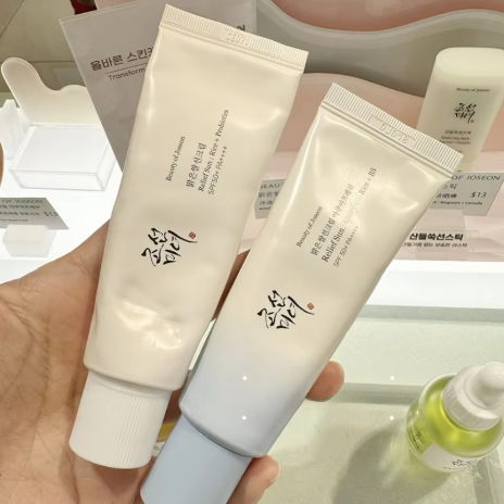 韓國防曬霜，含大米萃取物和益生菌，溫和臉部保濕霜，50毫升